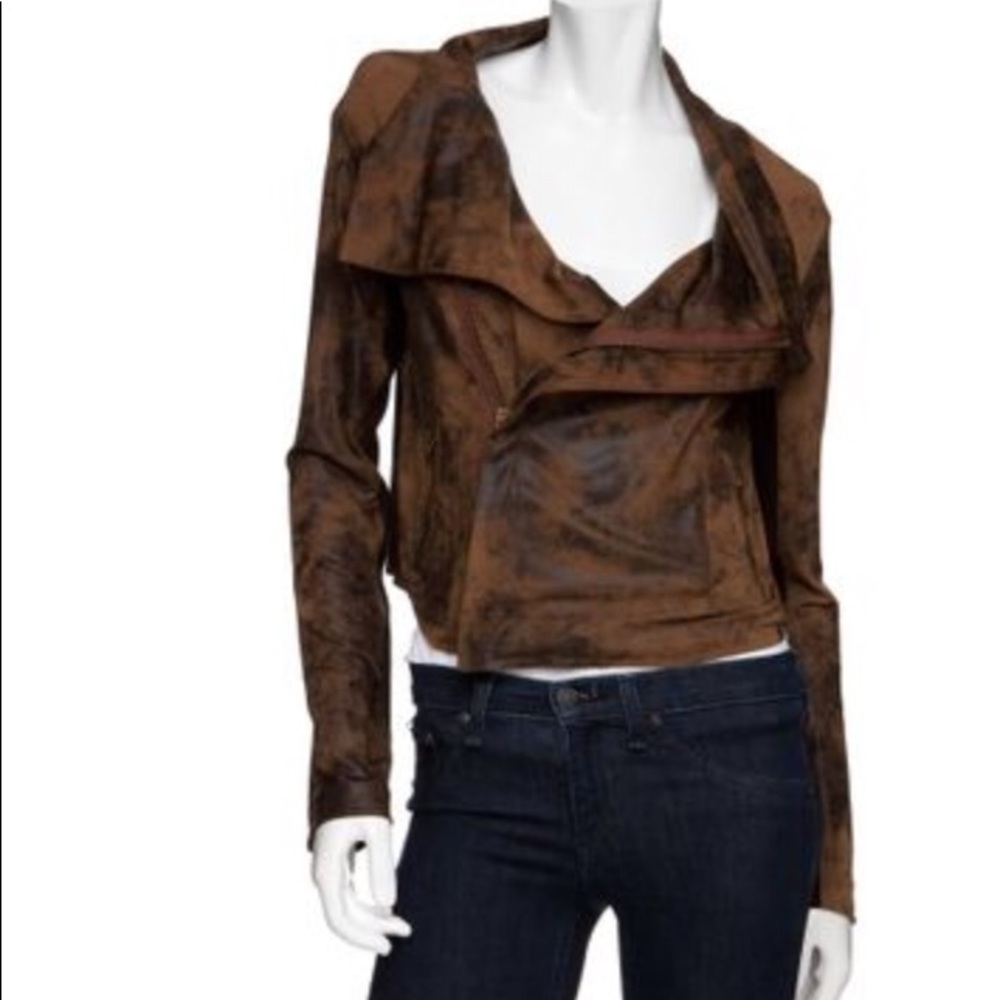 Georgie Julia Distressed Moto Jacket